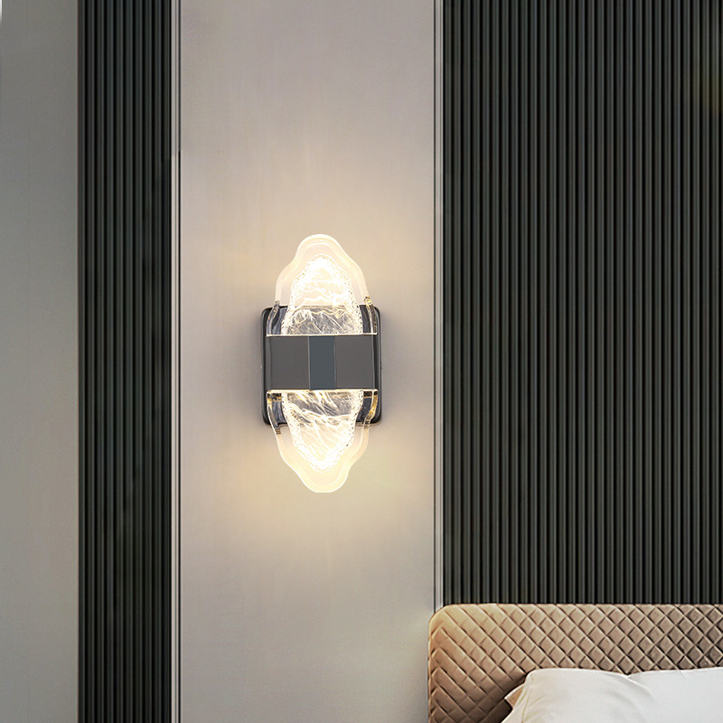 Zidna lampa za spavaću sobu, moderni minimalistički dizajn, vrhunska atmosfera, zidna svjetiljka za dnevni boravak i glavni spavaći, elektrogalvanski završni sloj, zaštita vida