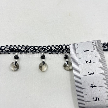Lančić s kristalnim perlama i resicama za zavjese – dekorativni dodaci za odjeću, DIY