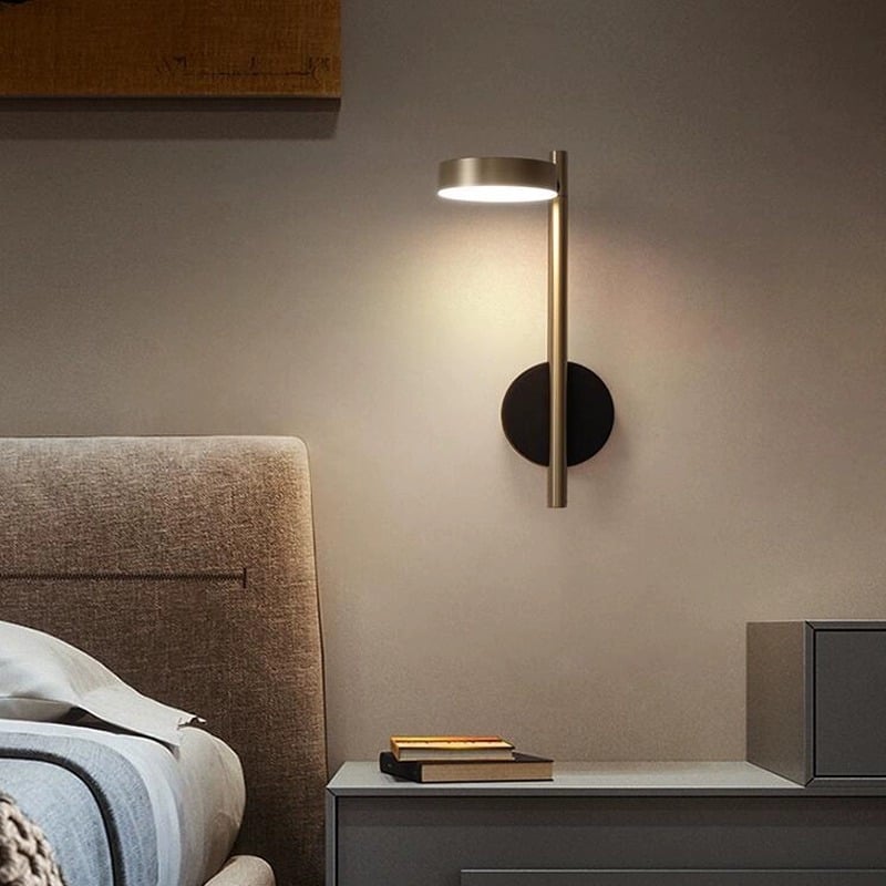 Okretnu aluminijsku LED zidnu svjetiljku za spavaću sobu, noćni ormarić, hodnik, hotelske projekte i kućnu upotrebu