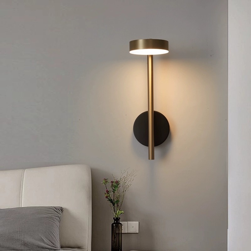 Okretnu aluminijsku LED zidnu svjetiljku za spavaću sobu, noćni ormarić, hodnik, hotelske projekte i kućnu upotrebu