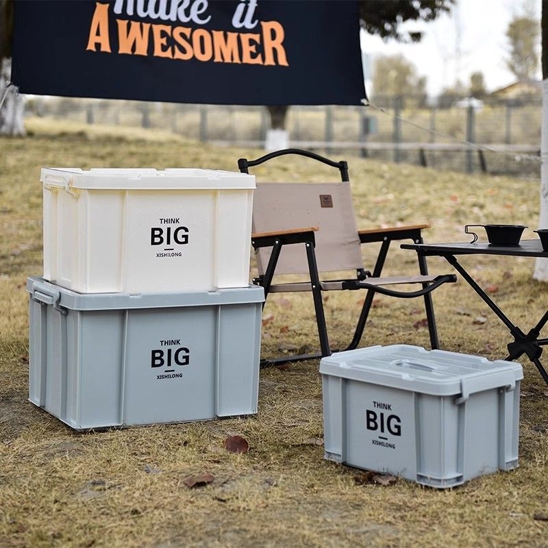 Kutija za pohranu u industrijskom stilu, čvrsta, za kampiranje na otvorenom, za ugradnju u automobil, za studentske domove, za pohranu igračkih automobila, velika kapaciteta za kućnu uporabu