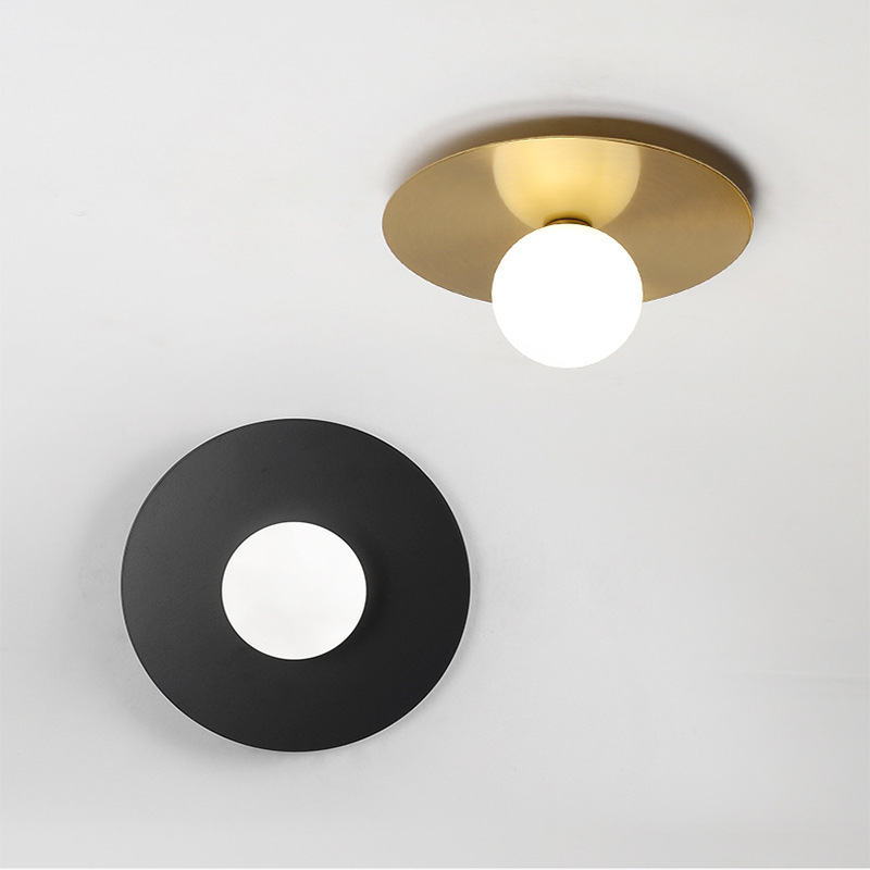 Zidna lampa uz kreveta za spavaću sobu – moderni minimalistički nordijski stil, staklena sjenila, metalno telo, 220V, dekor na zid uz televizor