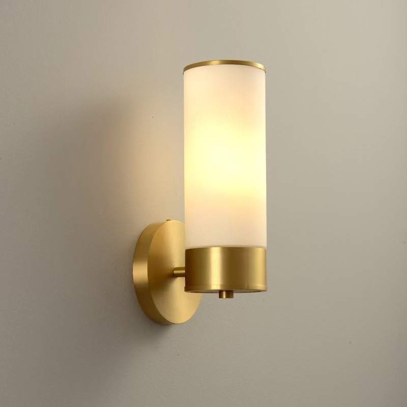 Nordična zidna lampa od cijelog bakra – minimalistički modern dizajn za dnevni boravak, spavaću sobu, hodnik i stubište