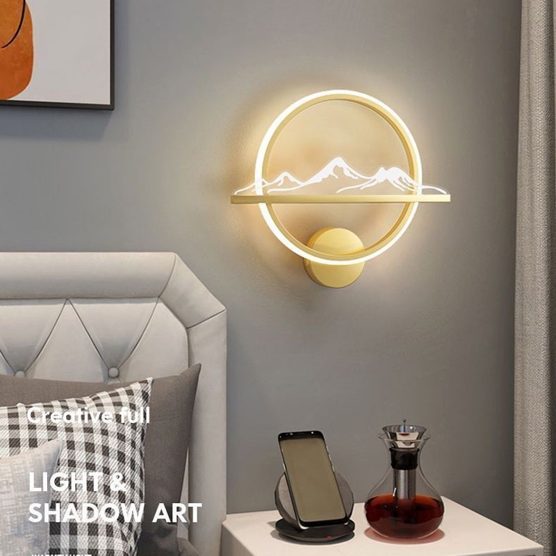 Nordijska LED zidna lampa za spavaću sobu – moderni minimalistički dizajn, elegantno kreativno osvjetljenje uz krevet