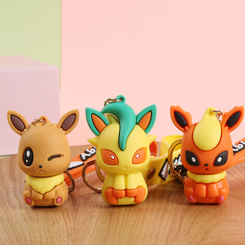 Privjesak za ključeve Eevee i Pikachu – slatka crtani serijal, poklon za parove, privjesak za auto i torbu