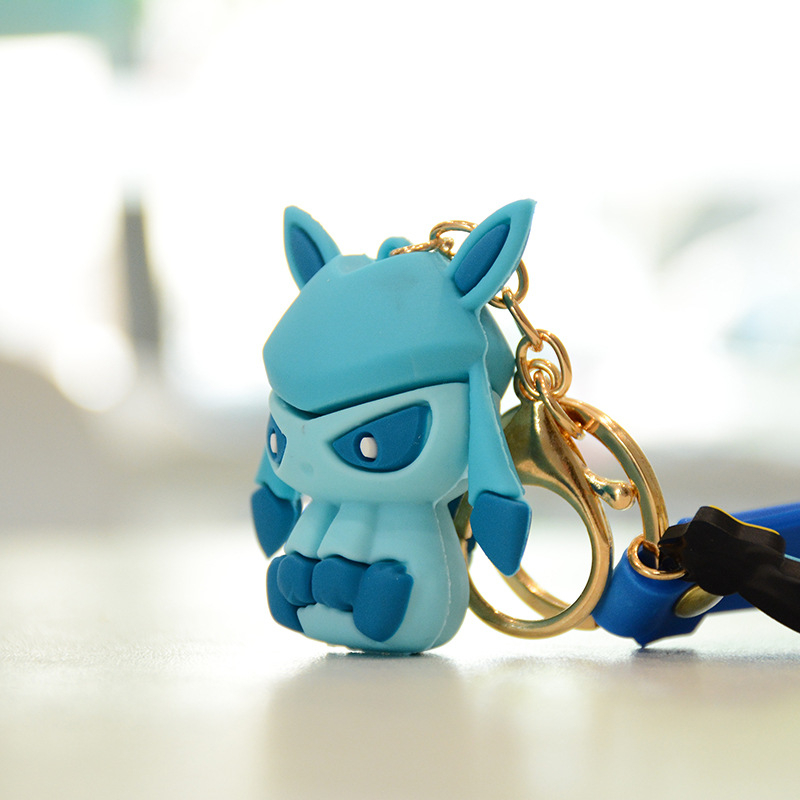 Privjesak za ključeve Eevee i Pikachu – slatka crtani serijal, poklon za parove, privjesak za auto i torbu