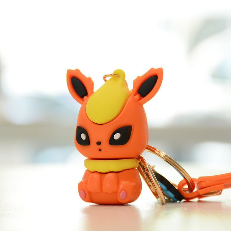 Privjesak za ključeve Eevee i Pikachu – slatka crtani serijal, poklon za parove, privjesak za auto i torbu