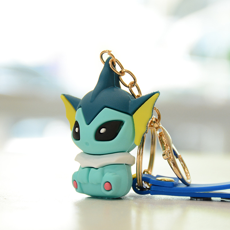Privjesak za ključeve Eevee i Pikachu – slatka crtani serijal, poklon za parove, privjesak za auto i torbu