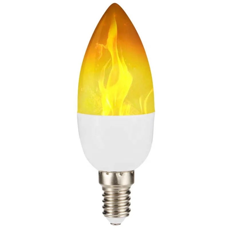 LED svijećna žarulja s efektom plamena, E14, daljinsko upravljanje, povlačni prekidač (pull-tail), snop 360°, 90 lm, IP20, 85–265 V