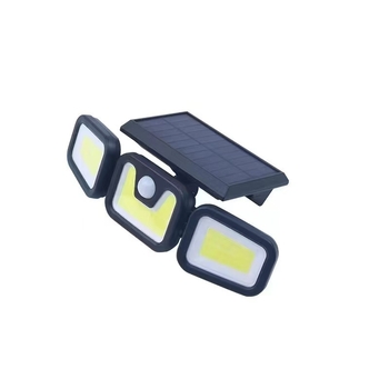 New Rise LED solarno zidno svjetlo s senzorom pokreta, troglava rotirajuća vanjska zidna svjetiljka, IP65 vodootporno
