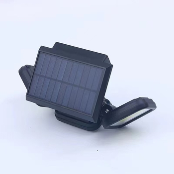New Rise LED solarno zidno svjetlo s senzorom pokreta, troglava rotirajuća vanjska zidna svjetiljka, IP65 vodootporno