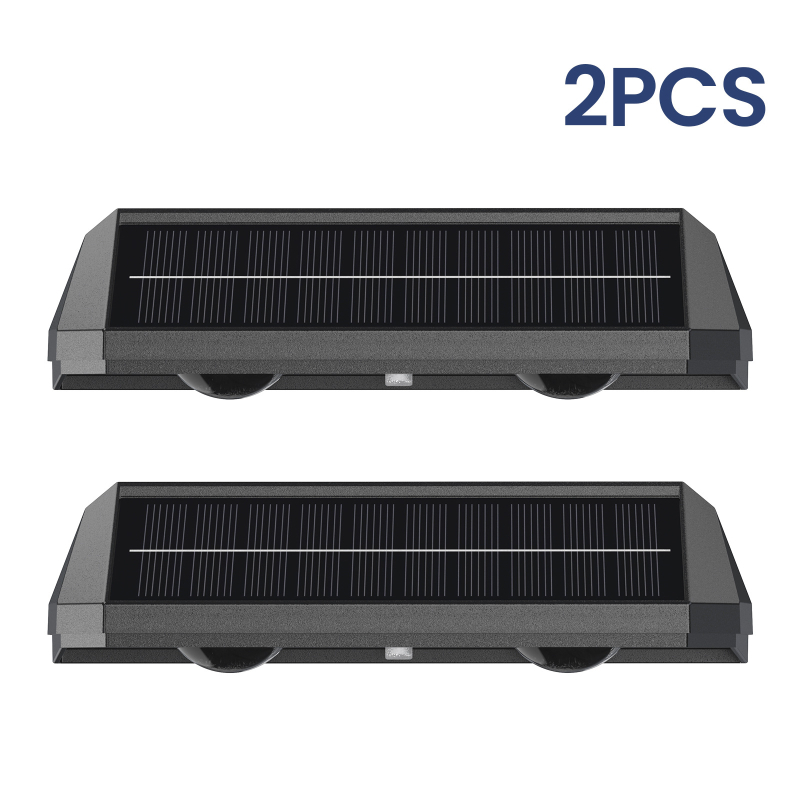 Solarna vanjska LED zidna svjetiljka sa šarenim atmosferskim osvjetljenjem, vodootporna IP65, za vrt