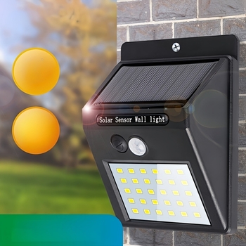 Solarna punjiva lampa s senzorom pokreta i LED-om s volframovim vlaknom za vanjsku zidnu rasvjetu, dvorište i vilu