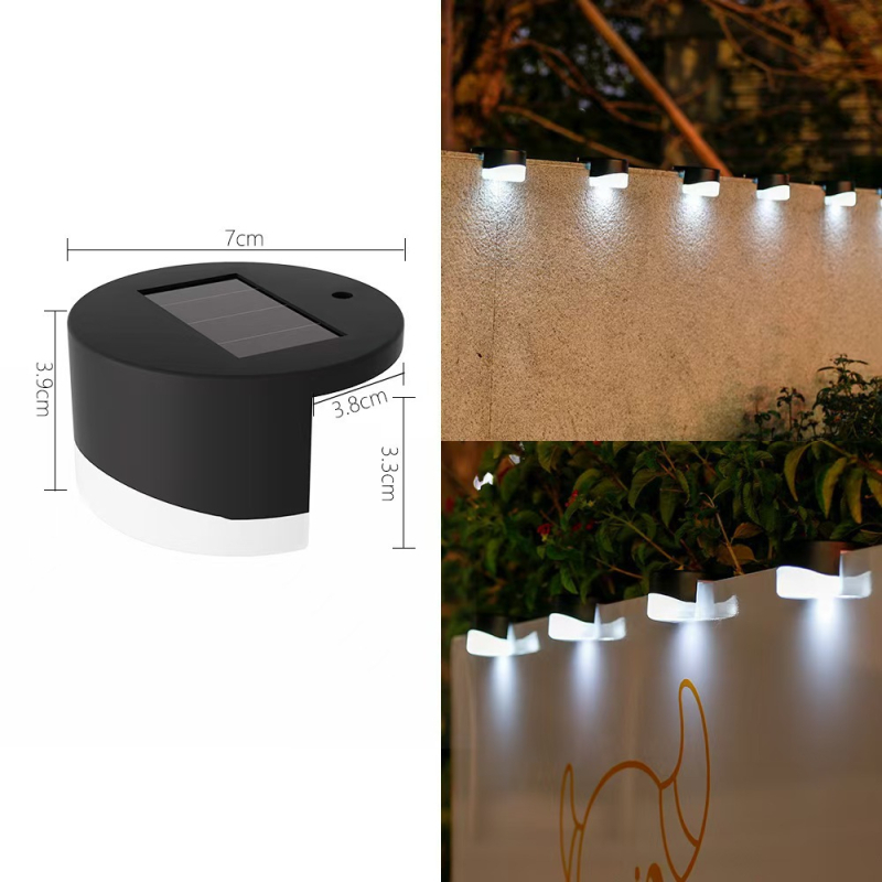 Solarna zidna lampa za dvorište, vanjska dekorativna rasvjeta za zid, ambijentalno osvjetljenje za stepenice, vodootporna.