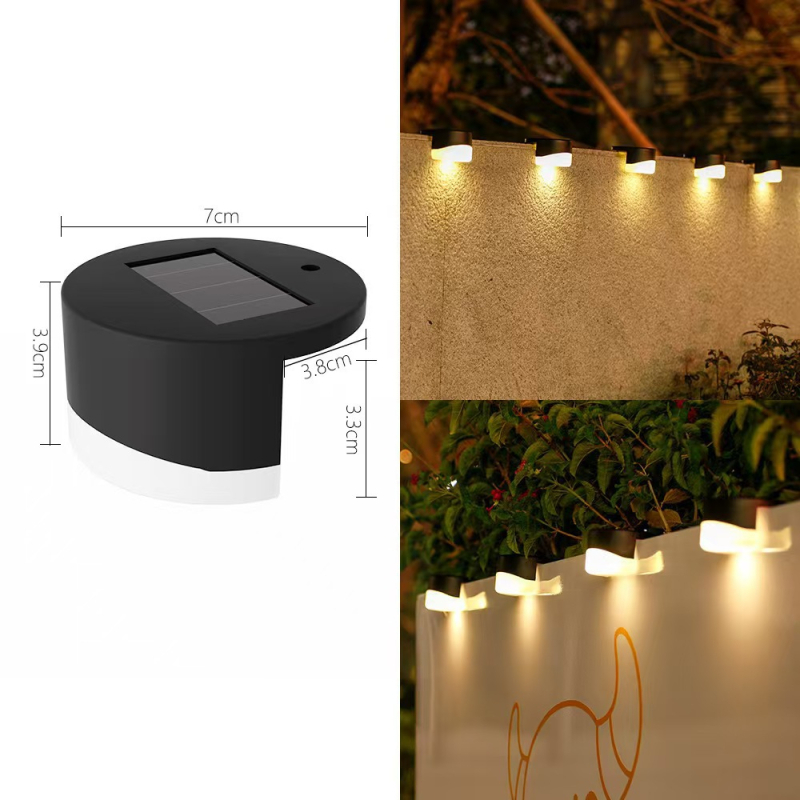 Solarna zidna lampa za dvorište, vanjska dekorativna rasvjeta za zid, ambijentalno osvjetljenje za stepenice, vodootporna.
