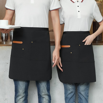 Šefov poludlaki platneni prsluk, vodootporan i otporan na masnoće, za catering i kuhinje restorana