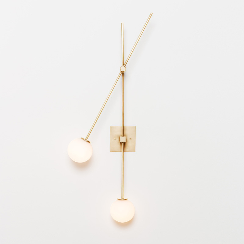 Nordijska dvostruka stenska lampa od stakla, minimalističkog dizajna za dnevni boravak, hodnik i stubište, geometrijsko dugo osvjetljenje