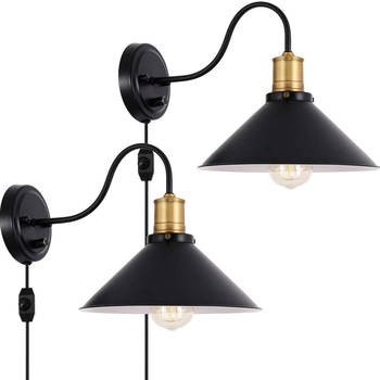 XIBAO LED Zidna Svjetiljka s Metalnim Abažurom – Europsko-američki Retro Industrijski Stil s Savijenom Cijevi