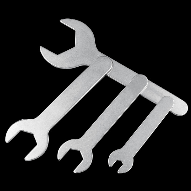 Simple stamped open-end wrench, compact single-head bathroom plumbing wrench, ultra-thin head