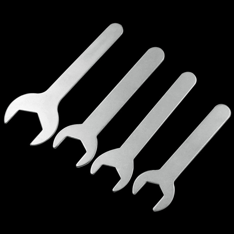 Simple stamped open-end wrench, compact single-head bathroom plumbing wrench, ultra-thin head