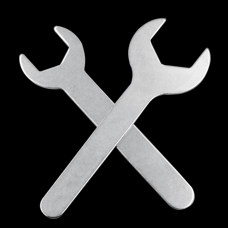 Simple stamped open-end wrench, compact single-head bathroom plumbing wrench, ultra-thin head