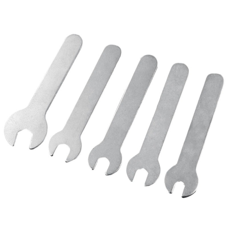 Simple stamped open-end wrench, compact single-head bathroom plumbing wrench, ultra-thin head