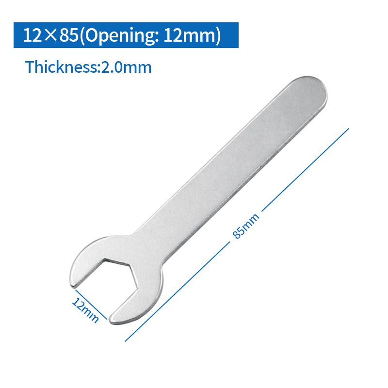Simple stamped open-end wrench, compact single-head bathroom plumbing wrench, ultra-thin head