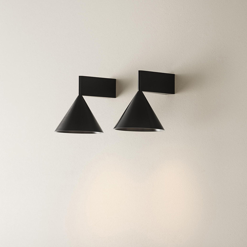 Japanska minimalistička zidna lampa s ogledalom, pogodna za dnevni boravak, spavaću sobu i hotelski hodnik.