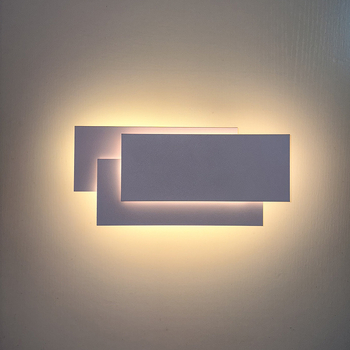 LED aluminijska zidna svjetiljka, dizajn tri kvadrata, za pozadinu televizora, spavaću sobu ili radnu sobu