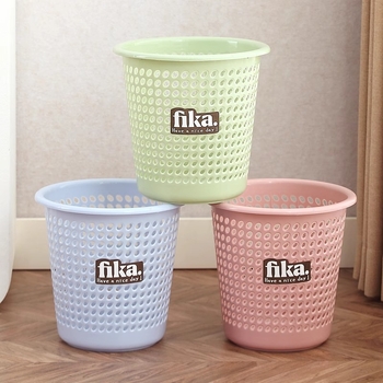 Plastični koš za otpad, bez poklopca, cilindričnog oblika, za kućnu upotrebu (dnevni boravak, spavaća soba, kuhinja, kupaonica)