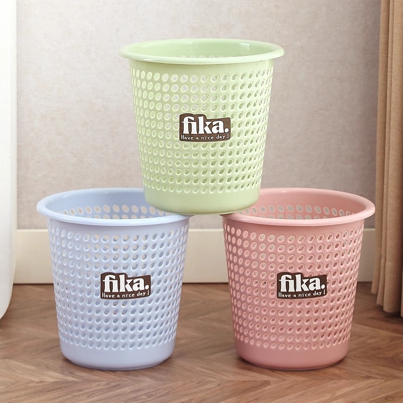 Plastični koš za otpad, bez poklopca, cilindričnog oblika, za kućnu upotrebu (dnevni boravak, spavaća soba, kuhinja, kupaonica)
