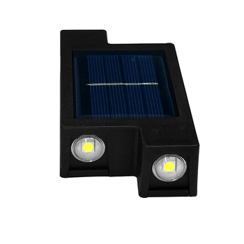 Solarna zidna lampa za vanjsku uporabu, vodootporna dekorativna rasvjeta za vrt i dvorište, s osvjetljenjem prema gore i dolje
