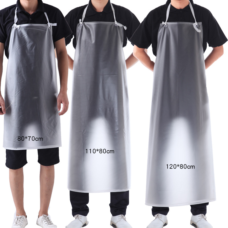 Ženska prozirna vodootporna kuhinjska pregača, debeli PVC materijal, otporna na ulje, za catering