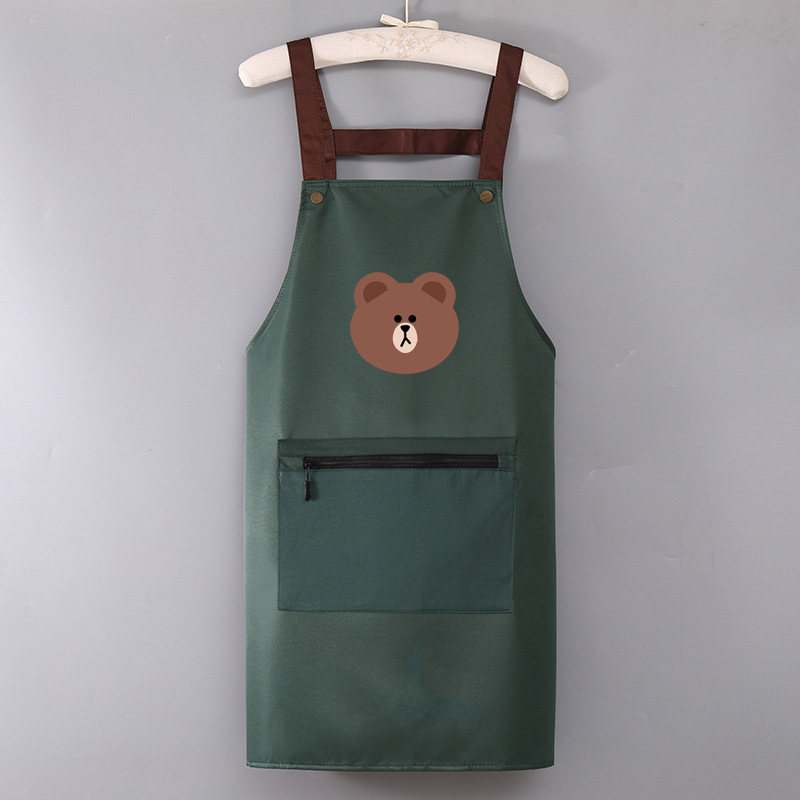 Vodootporna i otporno na masnoće bezrukavna kuhinjska i catering-apron, poliester, crtani uzorak, prilagodljivo