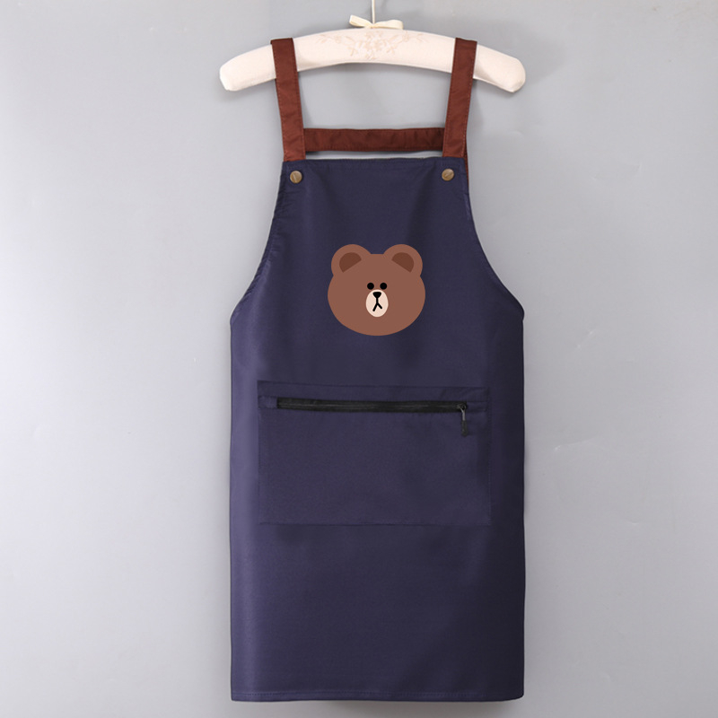 Vodootporna i otporno na masnoće bezrukavna kuhinjska i catering-apron, poliester, crtani uzorak, prilagodljivo
