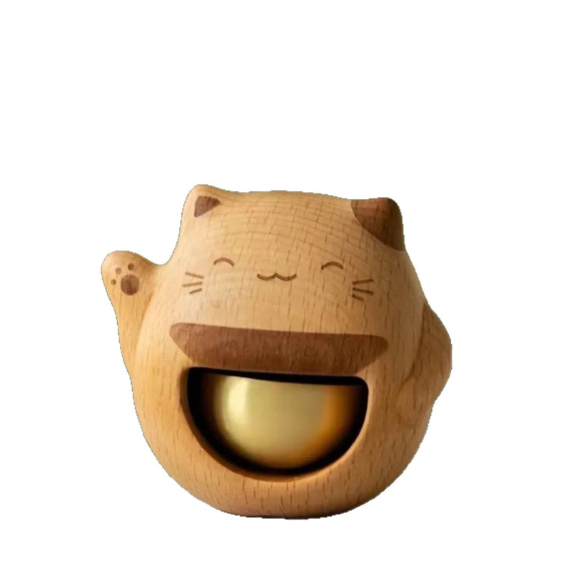 Totoro drvena figura od masivnog drveta, magnetsko pričvršćivanje, graviranje dostupno, uzorak narudžba