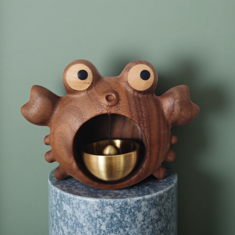 Totoro drvena figura od masivnog drveta, magnetsko pričvršćivanje, graviranje dostupno, uzorak narudžba
