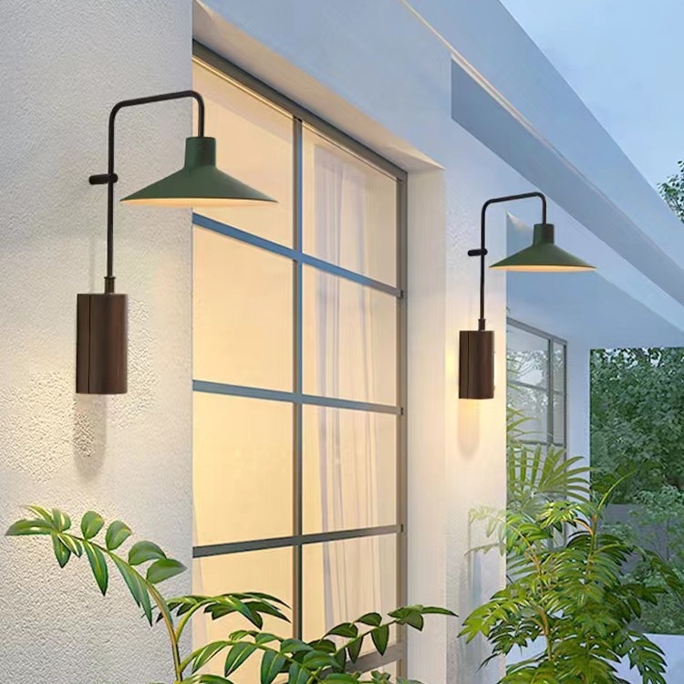 Vanjska vodootporna zidna lampa za dvorište i verandu, LED rasvjeta za ulazna vrata i balkon, modernog jednostavnog dizajna