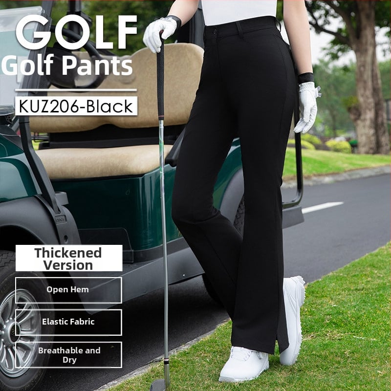 Dámske golfové nohavice s rozšíreným strihom, jeseň-zima, športové oblečenie