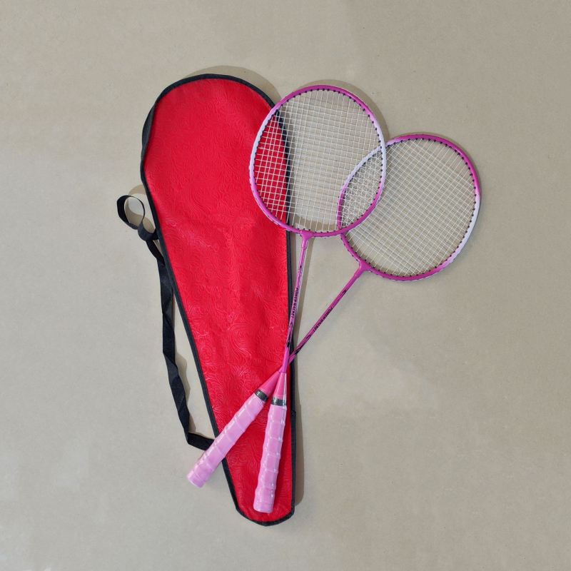 Set za badminton za početnike – djeca i odrasli, okvir od željezne zlitine, ultralak i s amortizacijom udara