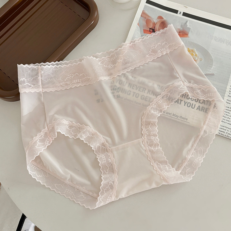 Ženske gaćice Ice Silk, bez šavova, ultratanke, prozračne, brzo se suše, antibakterijske, pamuk u preponama, srednjeg pojasa
