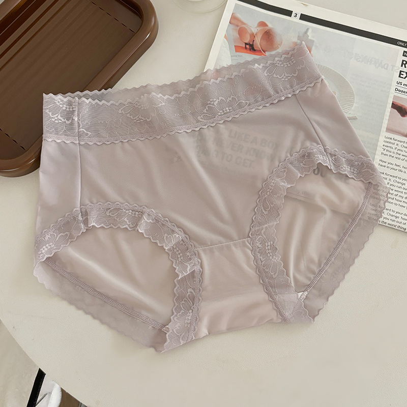 Ženske gaćice Ice Silk, bez šavova, ultratanke, prozračne, brzo se suše, antibakterijske, pamuk u preponama, srednjeg pojasa