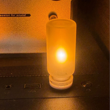 LED κερί με προσομοίωση δυναμικής φλόγας, ατμοσφαιρικό φως, USB νυχτερινό φως για υπνοδωμάτιο