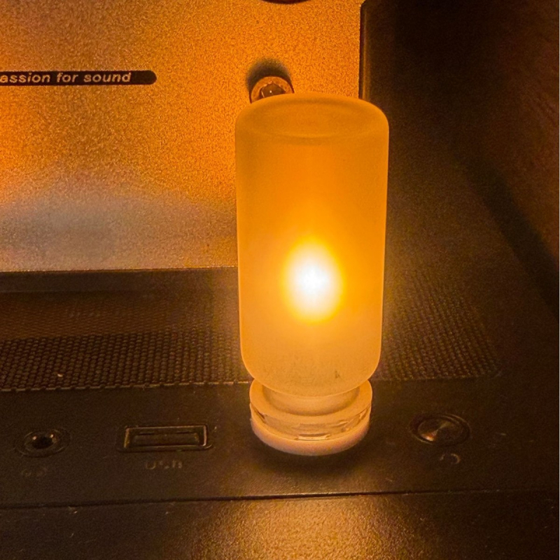 LED κερί με προσομοίωση δυναμικής φλόγας, ατμοσφαιρικό φως, USB νυχτερινό φως για υπνοδωμάτιο