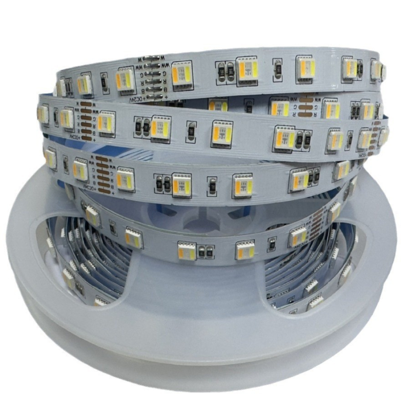RGBCCT pametna LED traka pet u jednom, niskonaponska 12V/24V, unutarnje atmosfersko osvjetljenje, rolna 5 m