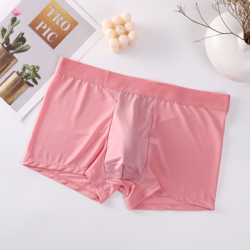 Muške bokserice Ice Silk s grafenskom antibakterijskom zaštitom, srednje visoki struk, lagane i prozračne