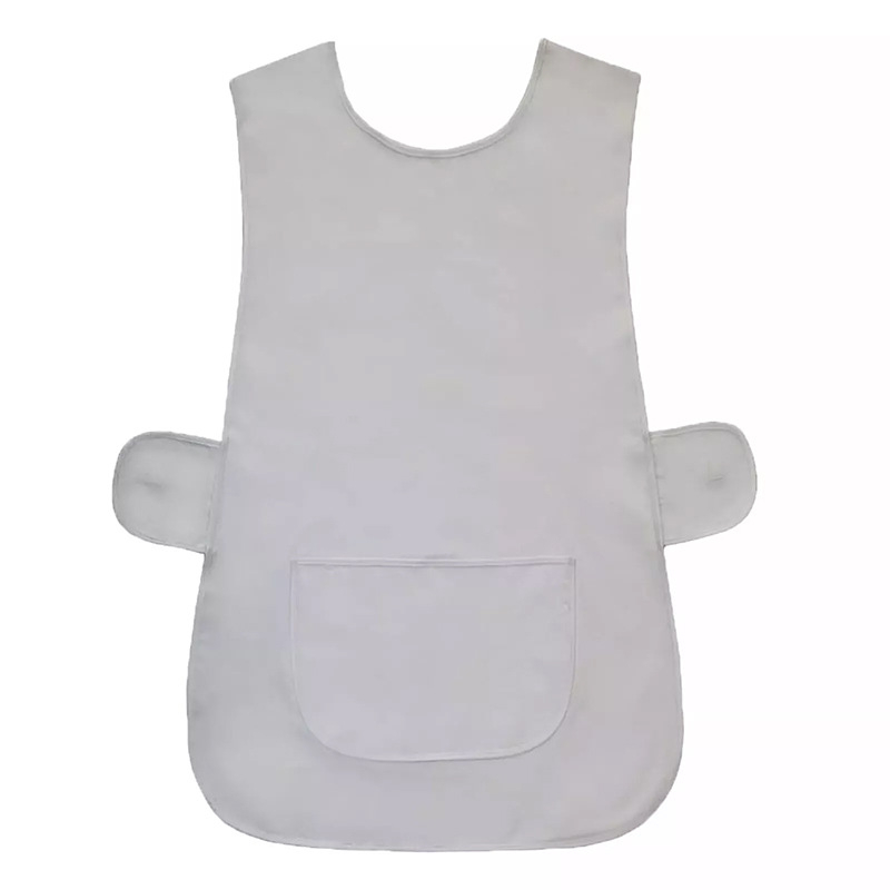Pregača bez rukava od poliestera, stil veste, za kućnu kuhinju, skriveni gumbi, moderan minimalistički dizajn, jedna veličina, boje: crvena, plava, crna, siva, prilagodba logotipa