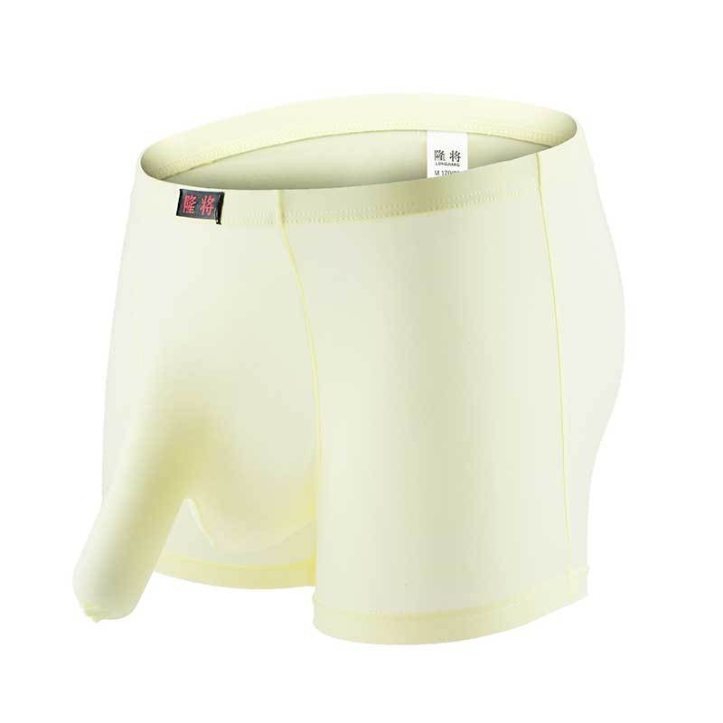 Muške boxerice od ice silk, prozračne, jednobojne, srednji pojas