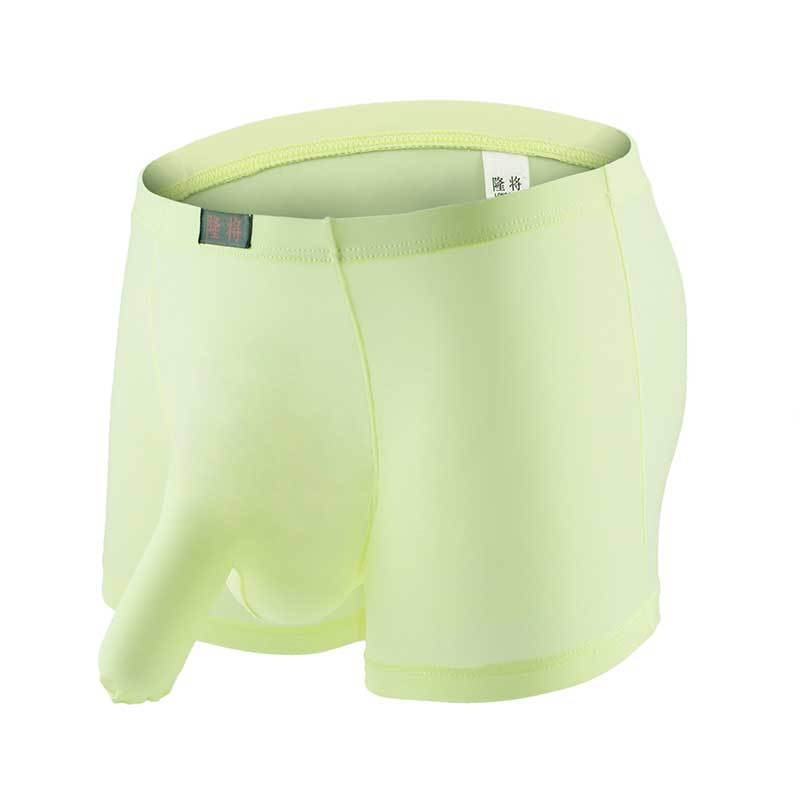 Muške boxerice od ice silk, prozračne, jednobojne, srednji pojas