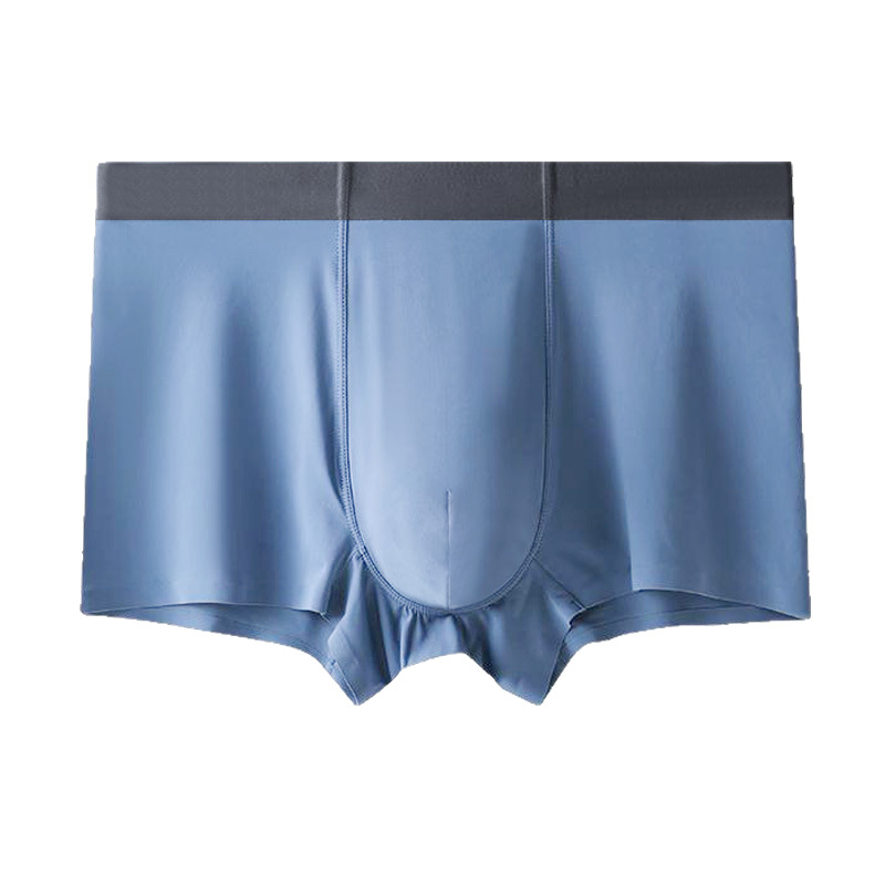 Muške Ice Silk bokserice, jednobojne boje, s U-oblikom džepa, velike veličine, 1 kom, marka Binti